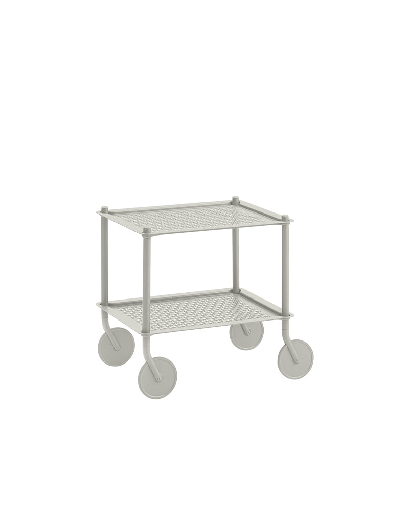 Flow Small - Light grey trolley - Perforated metal