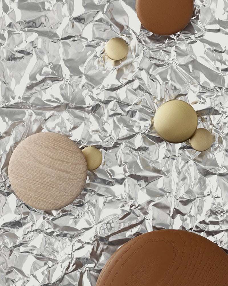 Dots - Brass hooks - 5 pcs.