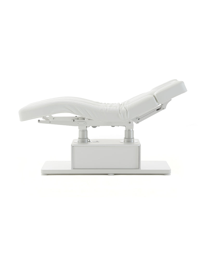 The Clair - White massage table - with motor - with adjustable armrests