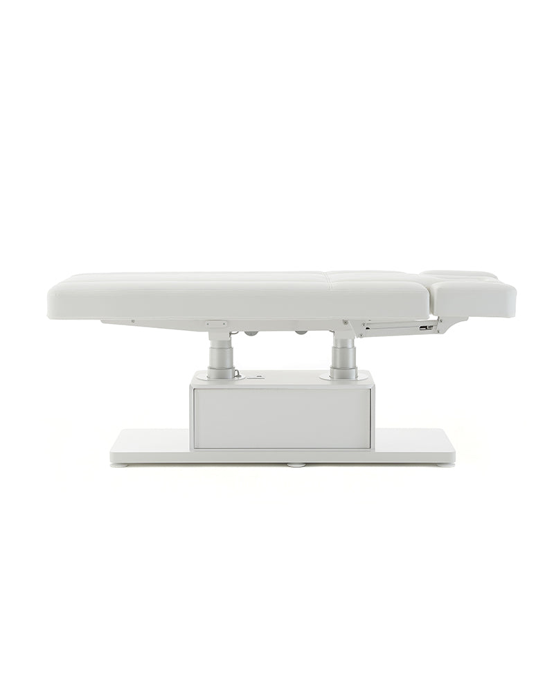 The Clair - White massage table - with motor - with adjustable armrests