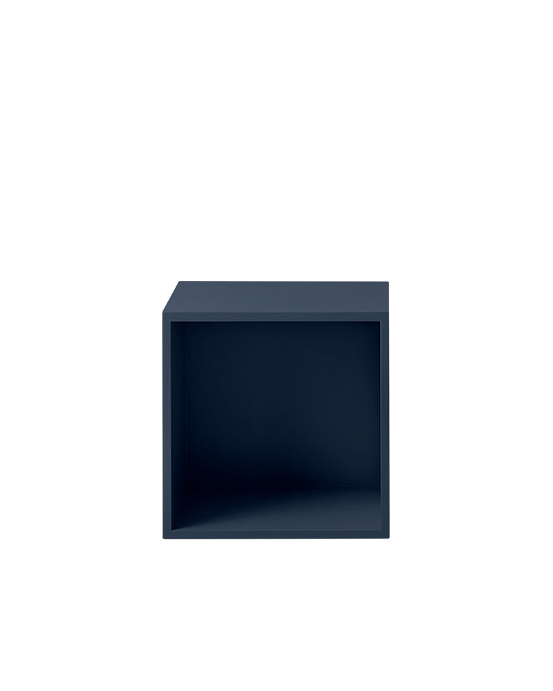 Stacked - Blue bookcase without door - Medium