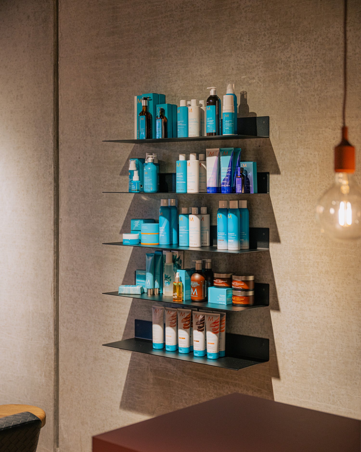 Display Metal - Shelf in black aluminium