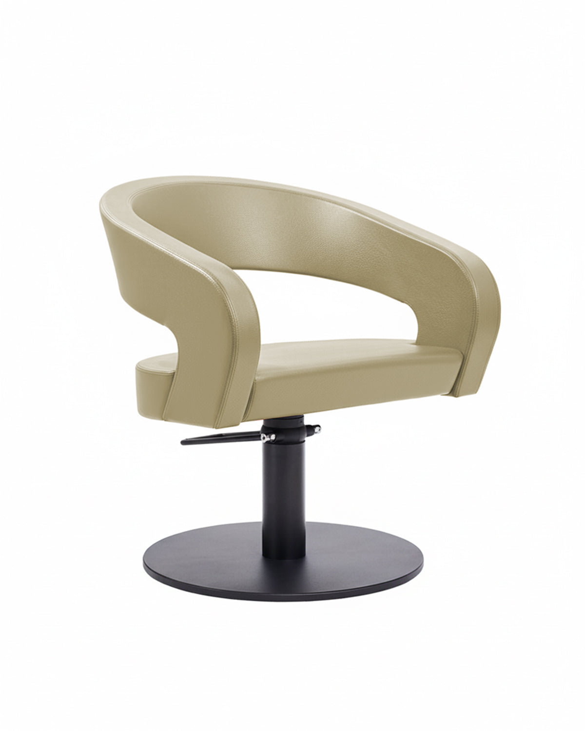 Greiner 50 - Beige styling chair with black round base