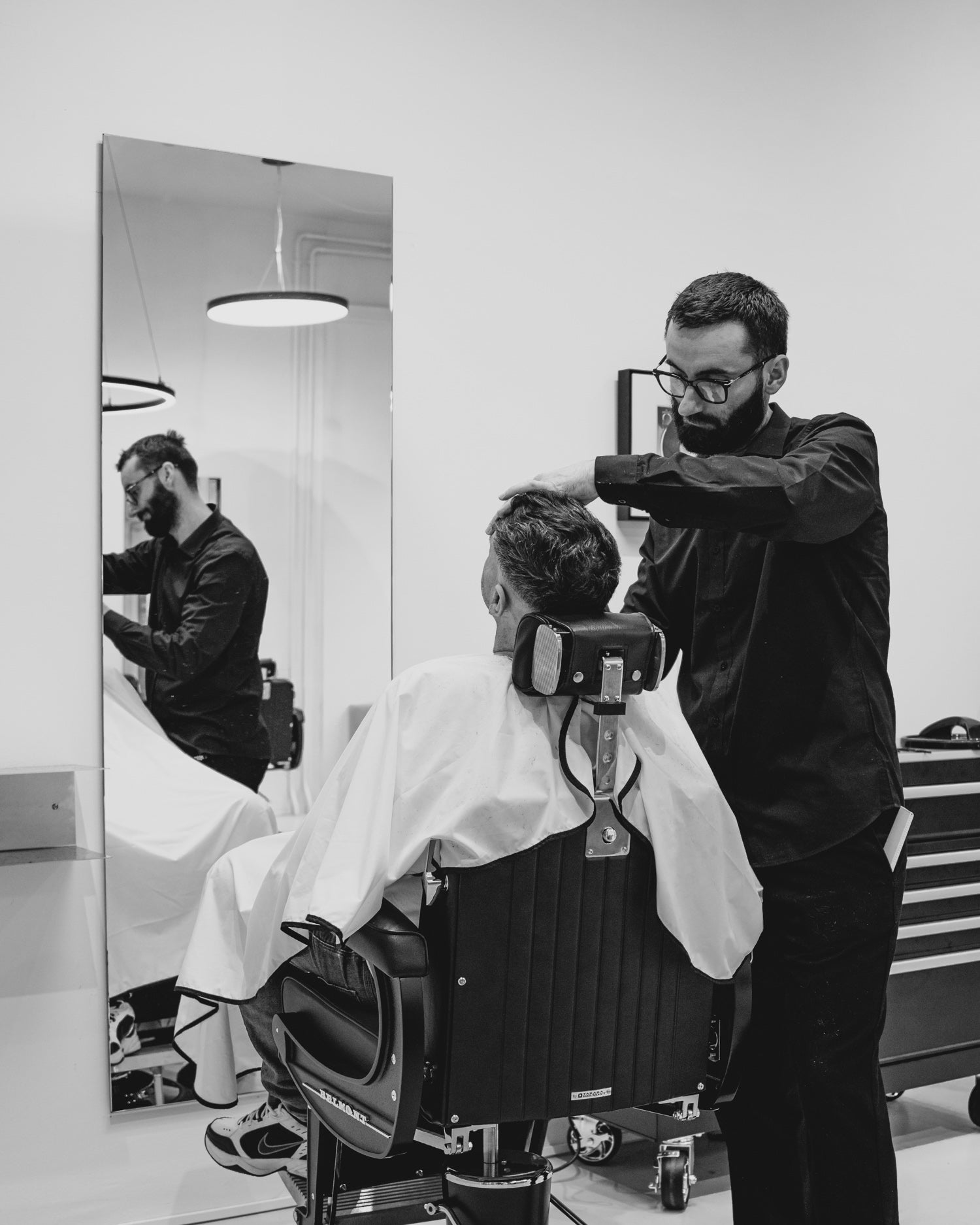 Frameless - Square hairdressing mirror - 80x190cm