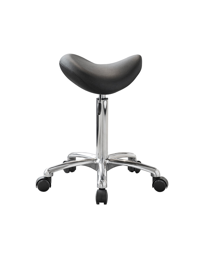 Stella saddle stool aluminium