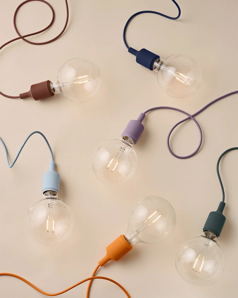 E27 LED - Donkerrode plafondlamp