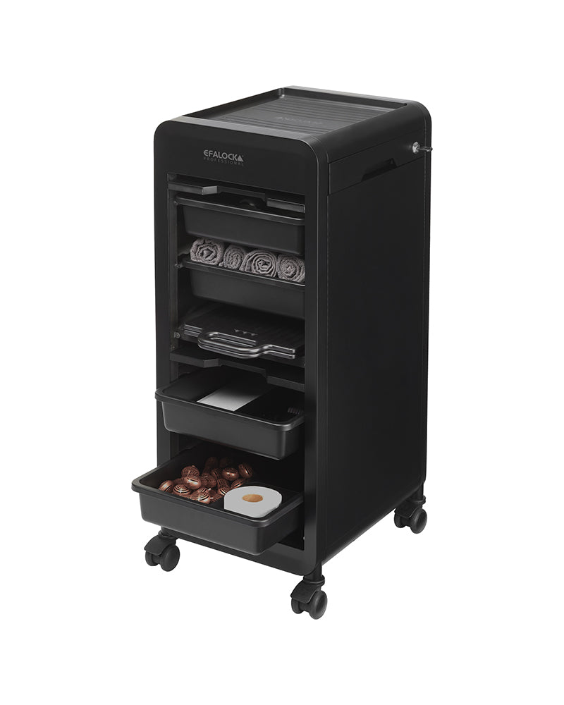 eNOBILE - Black lockable trolley
